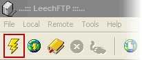 LeechFTP tool bar